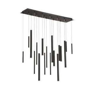 Buy black-with-black-glass-and-black-shade Santana Chandelier by Eurofase