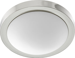Buy polished-nickel-with-satin-opal-glass Contempo Ceiling Mounts Outdoor (Damp) Ceiling Mount Light by Quorum