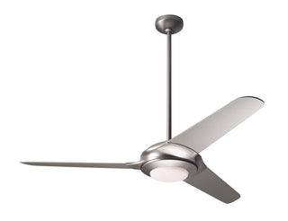 Buy matte-nickel-finish-with-nickel-blades Flow Ceiling Fan by Modern Fan Co