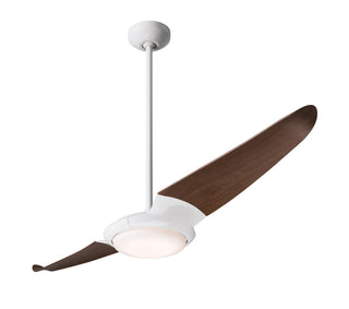 Buy gloss-white-finish-with-mahogany-blades IC/Air DC Ceiling Fan by Modern Fan Co