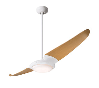 Buy gloss-white-finish-with-maple-blades IC/Air DC Ceiling Fan by Modern Fan Co