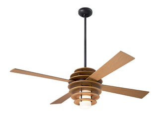 Buy maple-dark-bronze-finish-with-maple-blades Stella Ceiling Fan with Light by Modern Fan Co