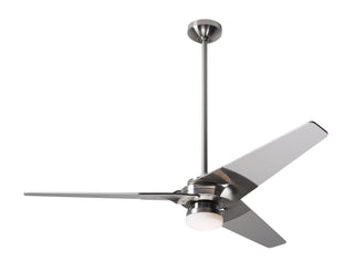 Buy bright-nickel-finish-with-nickel-blades Torsion Ceiling Fan by Modern Fan Co
