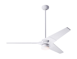 Buy gloss-white-finish-with-white-blades Torsion Ceiling Fan by Modern Fan Co