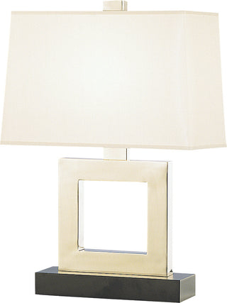 Buy antique-silver Doughnut Table Lamp by Robert Abbey