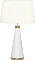 Lily Lacquered Paint/Modern Brass with Fondine Fabric Shade Glass