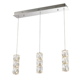 Buy chrome-with-clear-glass-and-clear-shade Polaris Pendant by Elegant Lighting