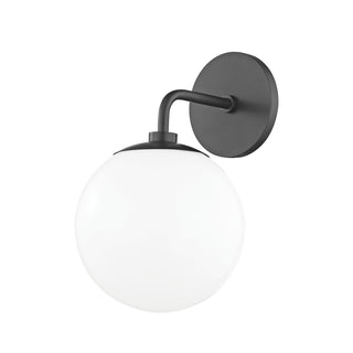 Buy old-bronze-with-glossy-white-glass Stella Outdoor (Damp) Sconce by Mitzi