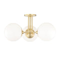 Stella Outdoor (Damp) Semi-Flush Mount Ceiling Light by Mitzi