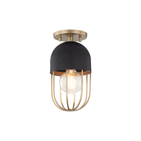Haley Outdoor (Damp) Semi-Flush Mount Ceiling Light by Mitzi