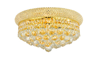 Buy gold-and-clear-shade Primo Flush Mount Ceiling Light by Elegant Lighting