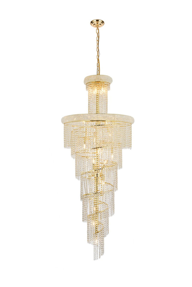 Spiral Chandelier by Elegant Lighting