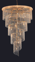 Spiral Chandelier by Elegant Lighting