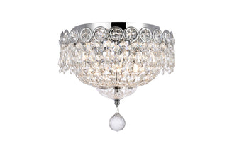 Buy chrome-and-clear-shade Century Flush Mount Ceiling Light by Elegant Lighting
