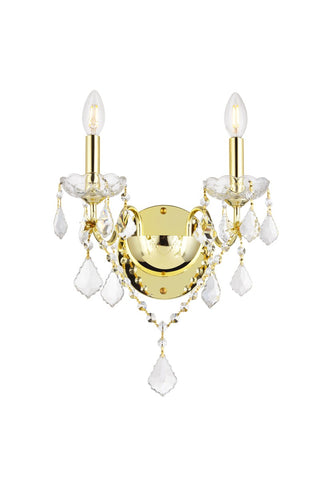 Buy gold St. Francis Outdoor (Damp) Sconce by Elegant Lighting