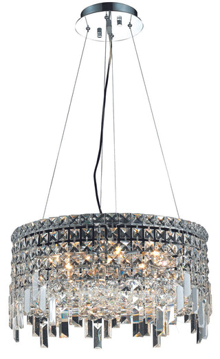 Buy chrome-and-clear-shade Maxime Chandelier by Elegant Lighting