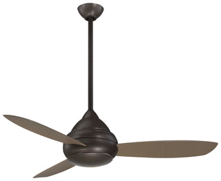Buy oil-rubbed-bronze-finish-with-taupe-blades Concept I Outdoor (Wet) Ceiling Fan with Light by Minka Aire
