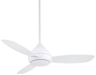 Buy white-finish-with-white-blades Concept I Outdoor (Wet) Ceiling Fan with Light by Minka Aire