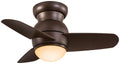 Spacesaver Hugger Ceiling Fan with Light by Minka Aire