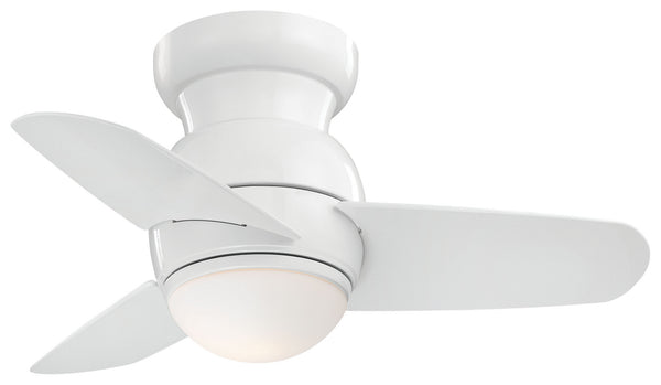 3-Blades Spacesaver Hugger Ceiling Fan with Light by Minka Aire