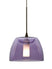 Bronze with Plum 3.625``x 5.5``x 5.5`` Glass and Purple Shade