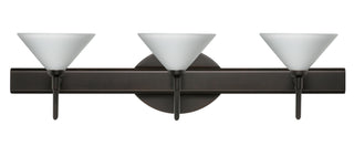 Buy bronze-with-white-2-5-x-5-5-x-5-5-glass Kona Sconce by Besa