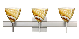 Buy satin-nickel-with-honey-4-5-x-5-x-5-glass Mia Sconce by Besa