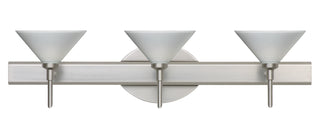 Buy satin-nickel-with-white-starpoint-2-5-x-5-5-x-5-5-glass Kona Sconce by Besa