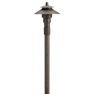 Buy centennial-brass-with-clear-tempered-soda-lime-glass Outdoor (Wet) Path Light by Kichler