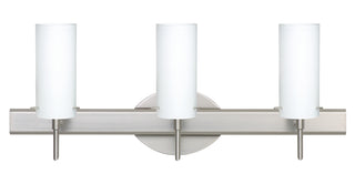 Buy satin-nickel-with-opal-matte-6-125-x-2-75-x-2-75-glass Copa Sconce by Besa