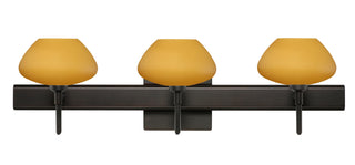 Buy bronze-with-amber-matte-3-125-x-5-375-x-5-375-glass Peri Sconce by Besa