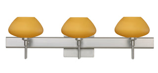 Buy satin-nickel-with-amber-matte-3-125-x-5-375-x-5-375-glass Peri Sconce by Besa
