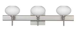 Buy satin-nickel-with-opal-matte-3-x-4-75-x-4-75-glass Lasso Sconce by Besa