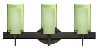 Buy bronze-with-transparent-olive-opal-7-x-4-x-4-glass Pahu Sconce by Besa