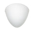 White with Opal Matte 9.625``x 9.625``x 3.75`` Glass