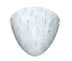 White with Carrera 9.625``x 9.625``x 3.75`` Glass