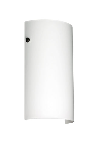 Buy black-with-opal-matte-11-75-x-7-x-3-5-glass Tamburo Sconce by Besa