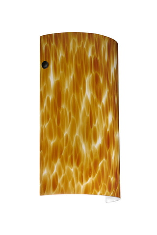 Buy black-with-amber-cloud-11-75-x-7-x-3-5-glass Tamburo Sconce by Besa