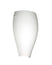 White with Opal Matte 11``x 7.375``x 3.625`` Glass