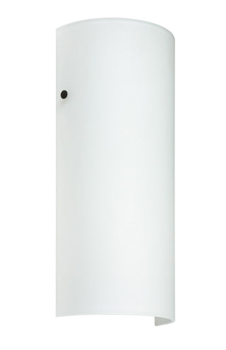 Buy black-with-white-13-75-x-6-125-x-3-375-glass Torre Sconce by Besa