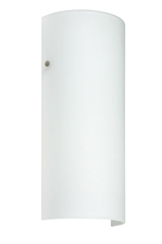 Buy satin-nickel-with-white-13-75-x-6-125-x-3-375-glass-and-white-shade Torre Sconce by Besa