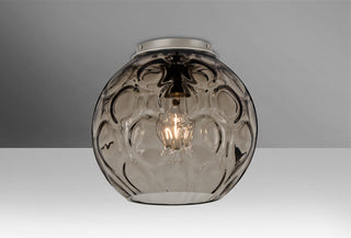 Buy satin-nickel Bombay Ceiling Mount Light by Besa