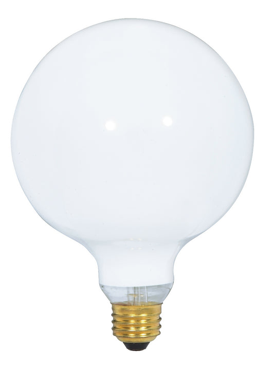 Globe 60 Watt E26 G40 120V Incandescent 2700k Light Bulb by Satco