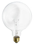Globe 150 Watt E26 G40 120V Incandescent 2700k Light Bulb by Satco