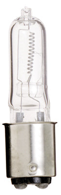 Tubular 75 Watt BA15d T4 120V Outdoor (Damp)Halogen 2900k Light Bulb by Satco