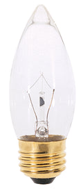 Torpedo 25 Watt E26 B11 120.00V Incandescent 2700k Light Bulb by Satco