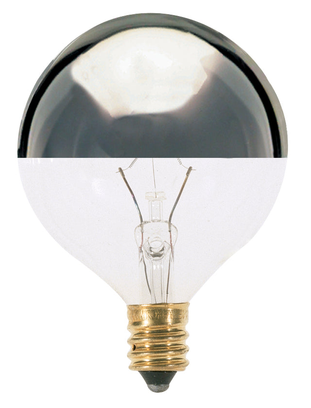 Globe 40 Watt E12 G16.5 120V Incandescent 2700k Light Bulb by Satco
