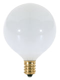 Globe 25 Watt E12 G16.5 120.00V Incandescent 2700k Light Bulb by Satco