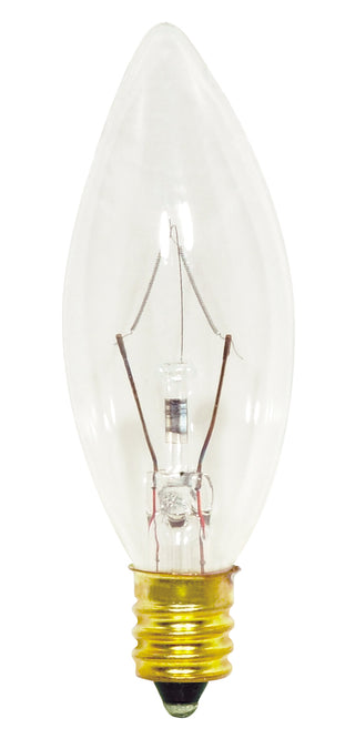 Torpedo 25 Watt E12 B8 130.00V Incandescent 2700k Light Bulb by Satco