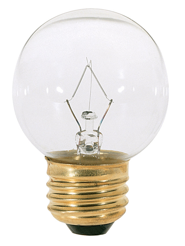 Globe 25 Watt E26 G16.5 120.00V Incandescent 2700k Light Bulb by Satco